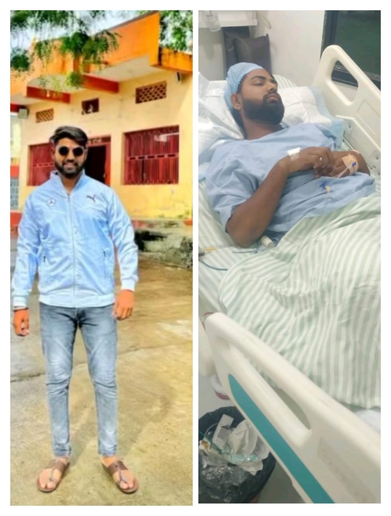 तरुणाला आर्थिक मदत करण्यासाठी मित्रपरिवारा कडून सोशलमिडिया वरती आवाहण