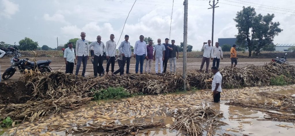 जामनेर तालुक्यातील बेटावद खुर्द परिसरात ढगफुटी:शेतकऱ्याचे अतोनात नुकसान-राष्टवादी कॉग्रेस नेत्यांची पाहणी, भरपाईसाठी शासनाला इशारा….