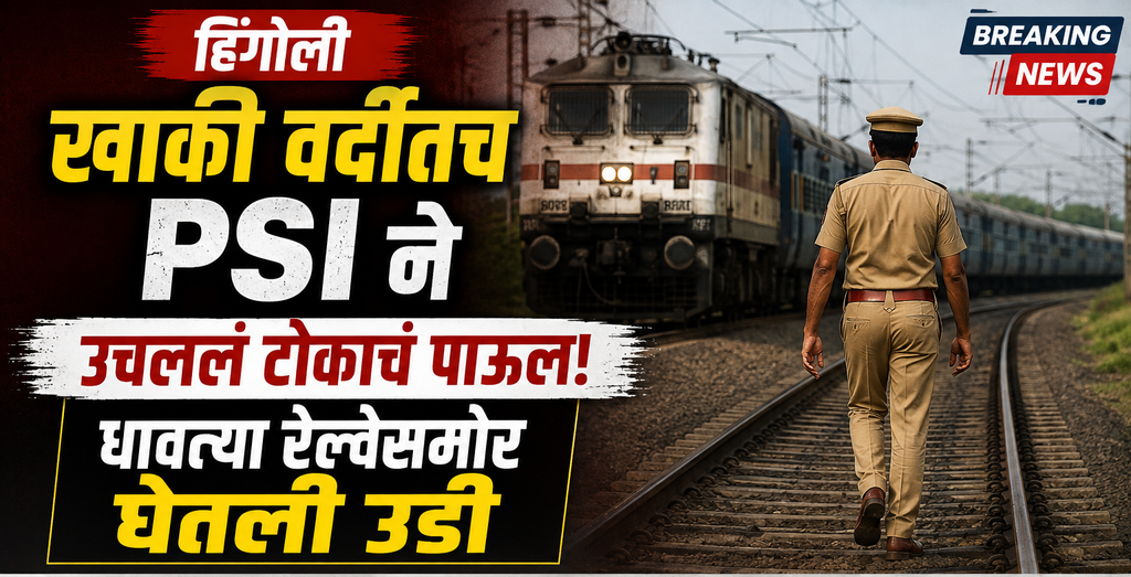 खाकी वर्दीतच PSI ने उचललं टोकाचं पाऊल! धावत्या रेल्वेसमोर घेतली उडी