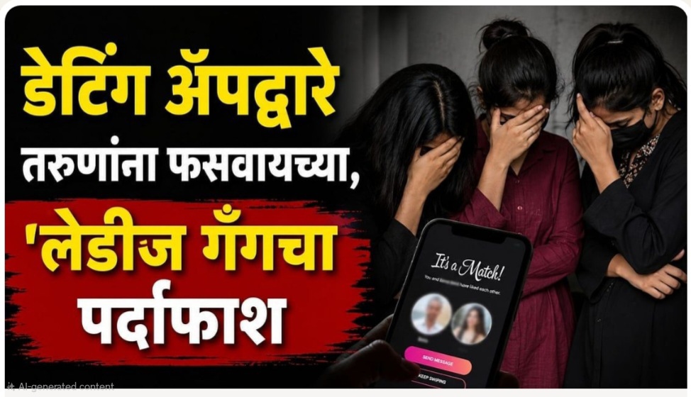 डेटिंग ॲपवर तरुणांना जाळ्यात अडकवायचं, अलिशान बारमध्ये न्यायचं अन् नंतर लुटायचं; संभाजीनगरमध्ये ‘लेडीज गँग’चा पर्दाफाश